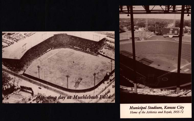 Aerial of Municipal Stadium Kansas City First Game 1955